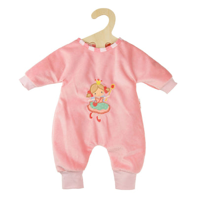 Heless girls baby doll with velvet romper princess emily - 34cm