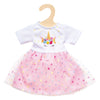 Muñeca bebé Heless para niñas con vestido de unicornio hannah - 34cm