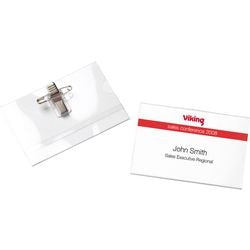 Pinza de cocodrilo e insignias de 90x60mm 25 piezas