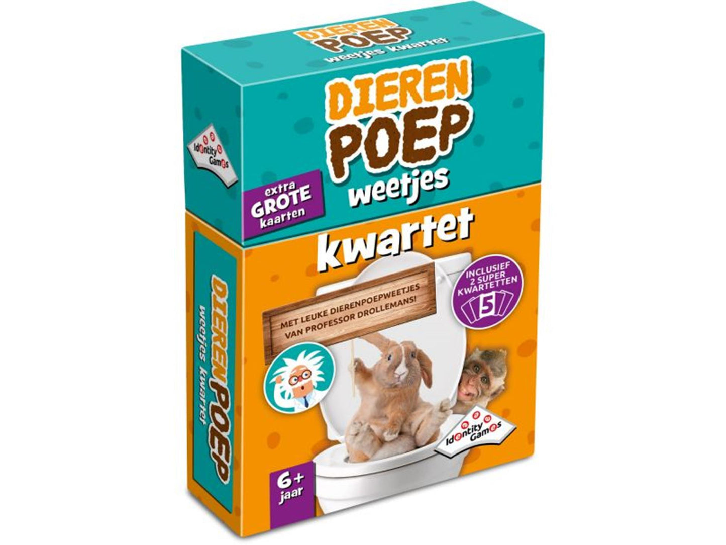 Juegos de identidad Animal Poo Datos Cuarteto