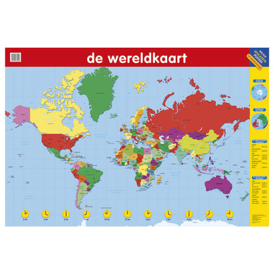 Deltas Educational Poster The World Map