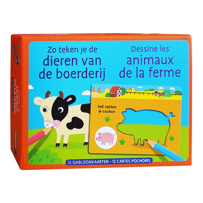 Delta Template Cards In questo modo disegni gli animali dalla fattoria