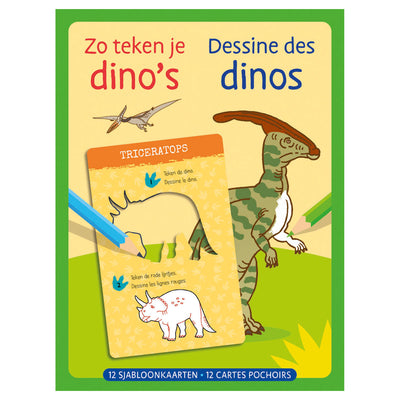 Tarjetas de plantilla de esta manera dibujas dinosaurios