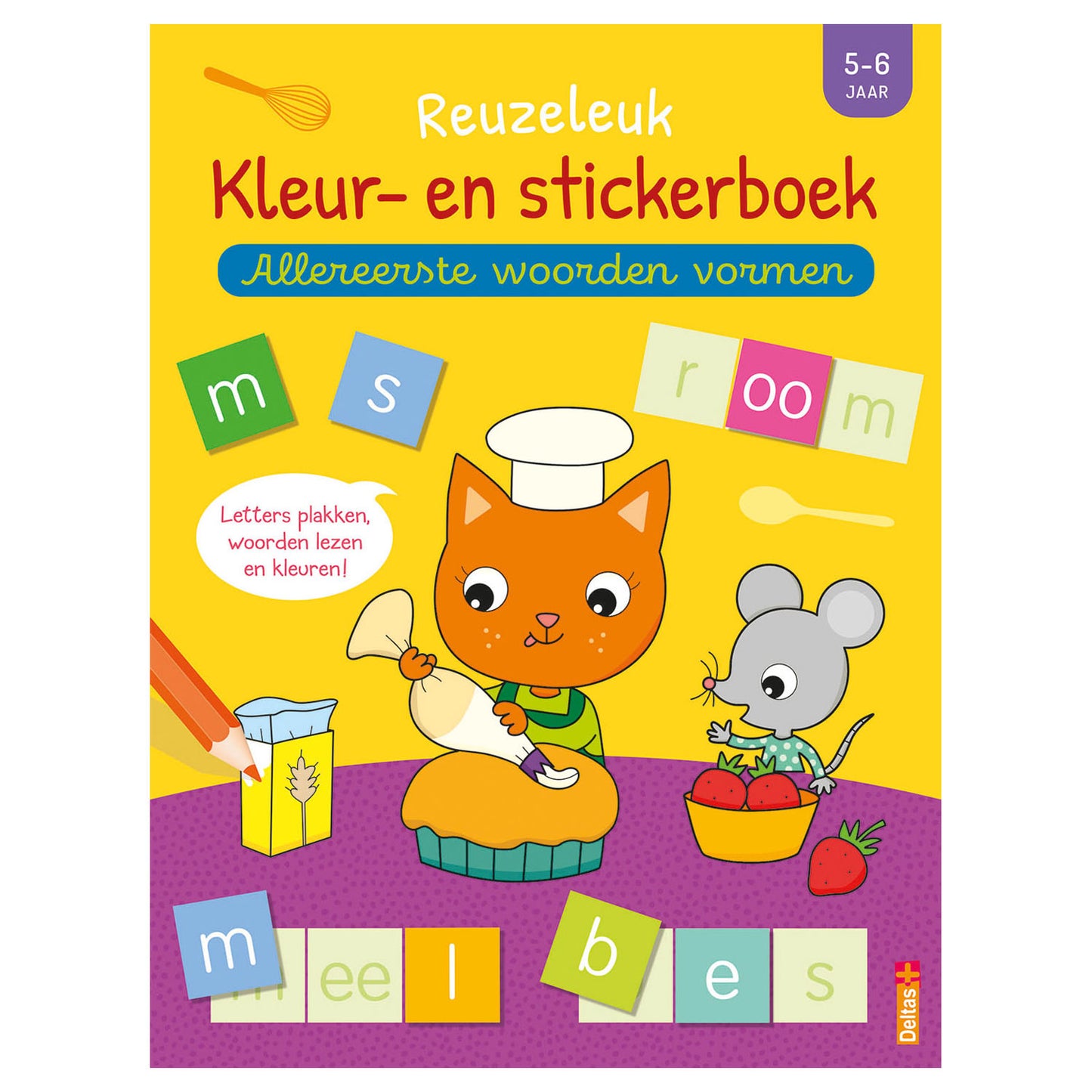 Delta Lunghezza del Color Sticker Book Le prime parole formano