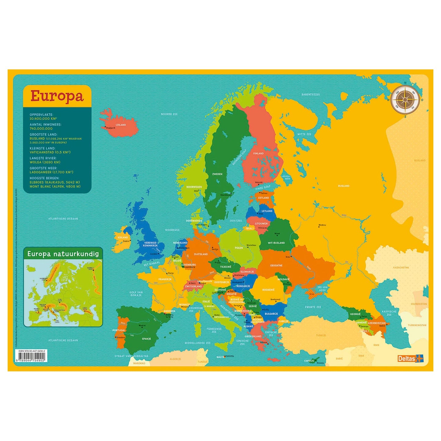 Delta Fondatore educativo Mappa Europa