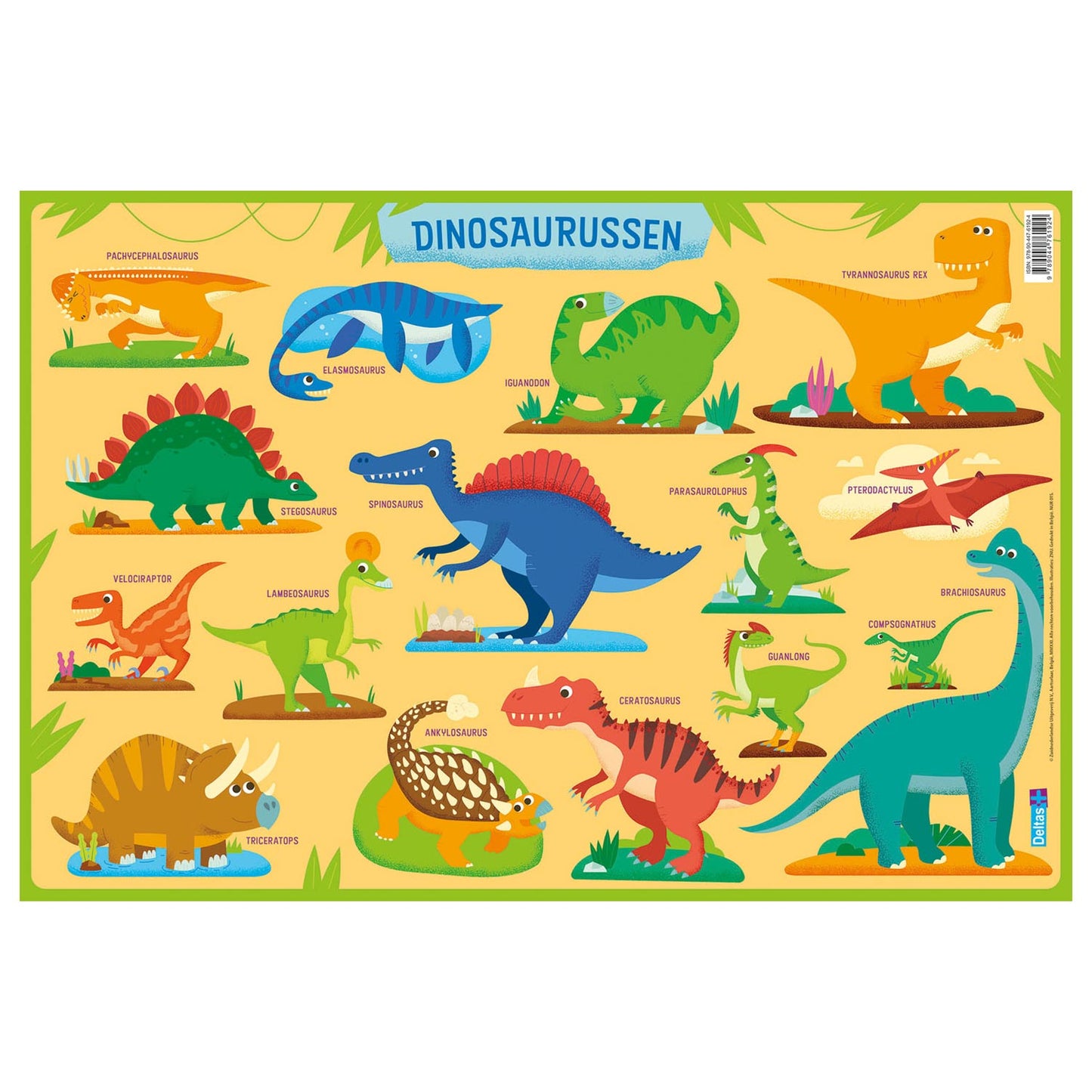 Deltas Educational Underlagers Preschine Dinosaurs