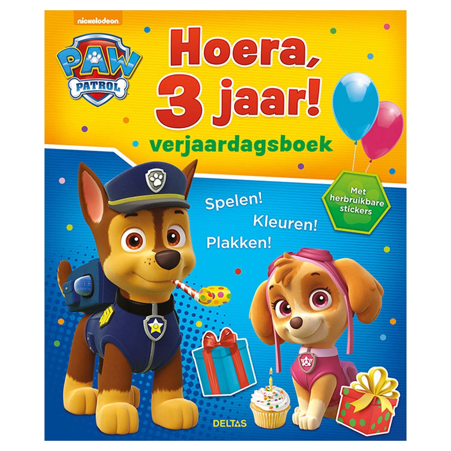 ¡Libro de cumpleaños de la patrulla de Paw Hooray, 3 años!