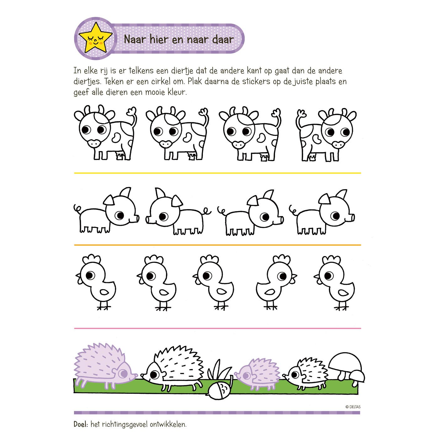 Delta Pratica divertimento con Stickers Group 1 Scrittura, lettura, Conteggio (4-5 anni)