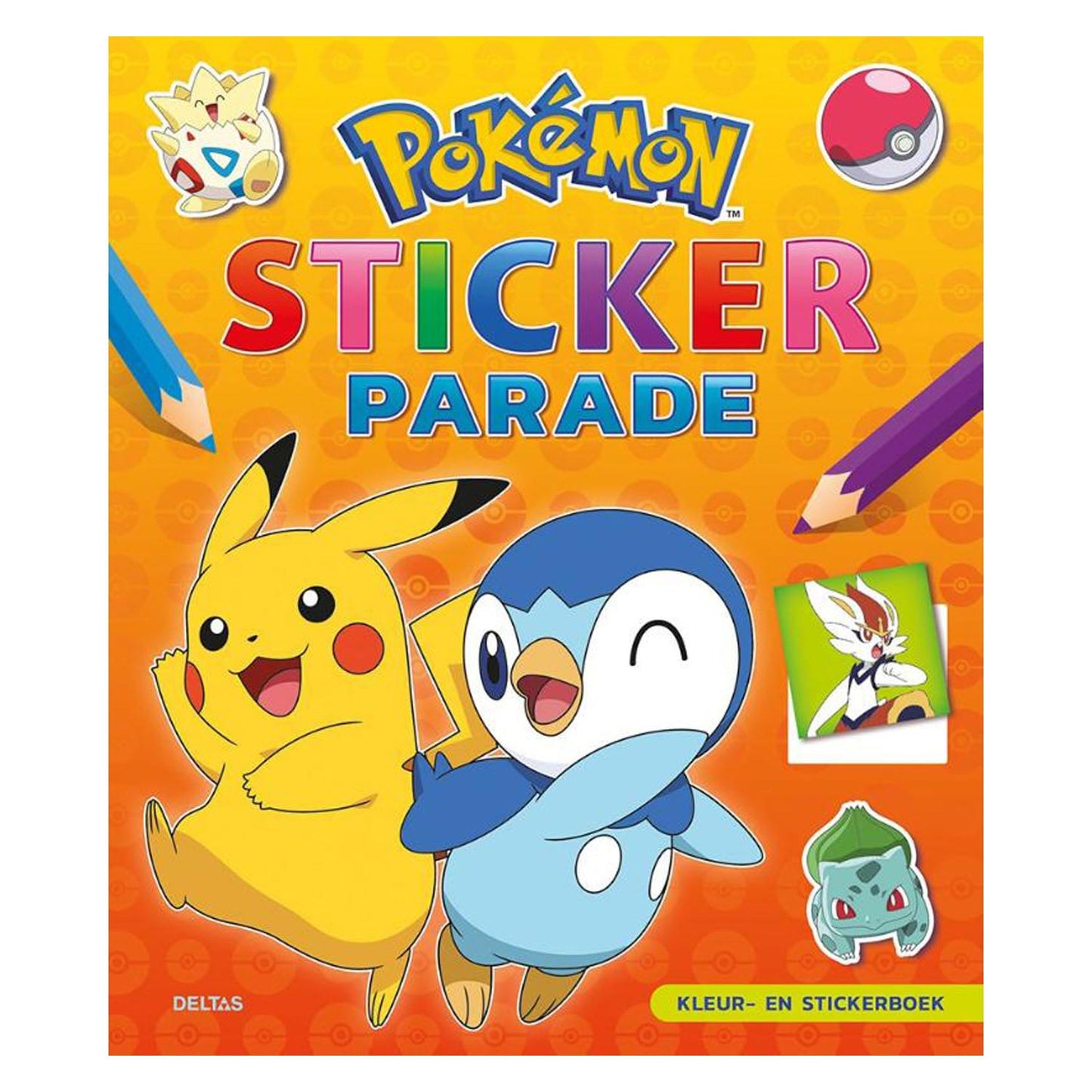 Deltas Pokemon Sticker Parade Color Sticker Libro