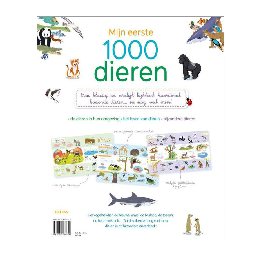 Deltas mi primer libro de visualización de animales de 1000