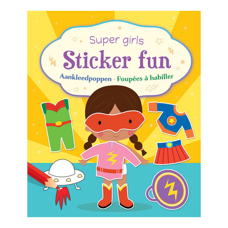 Deltas Super Girls Sticker Fun Dressing Dolls Bolls Book