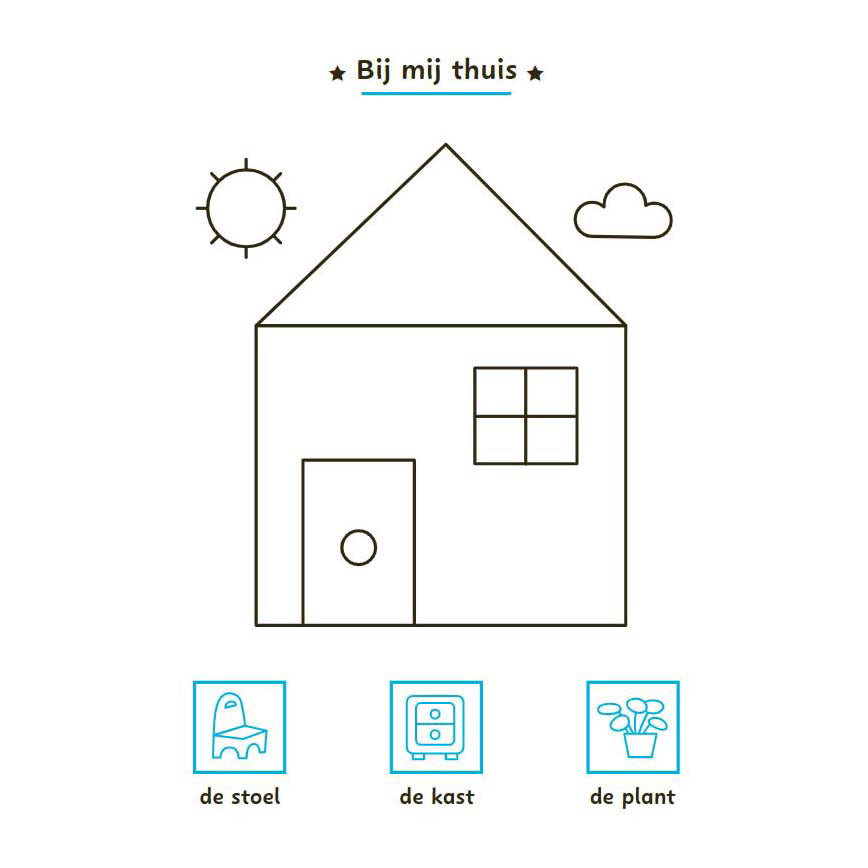 Deltas mijn eerste woordjes kleur + stickerboek