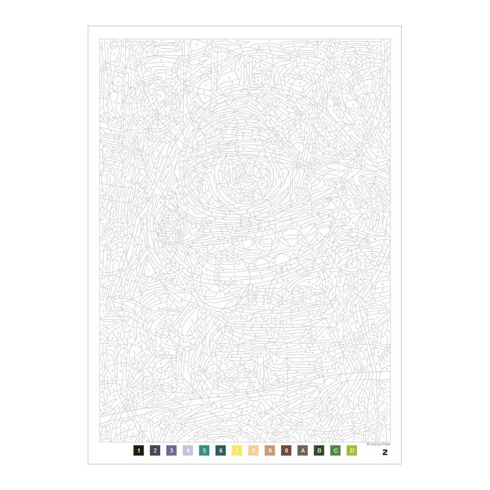 Deltas pixar - kleuren op nummer