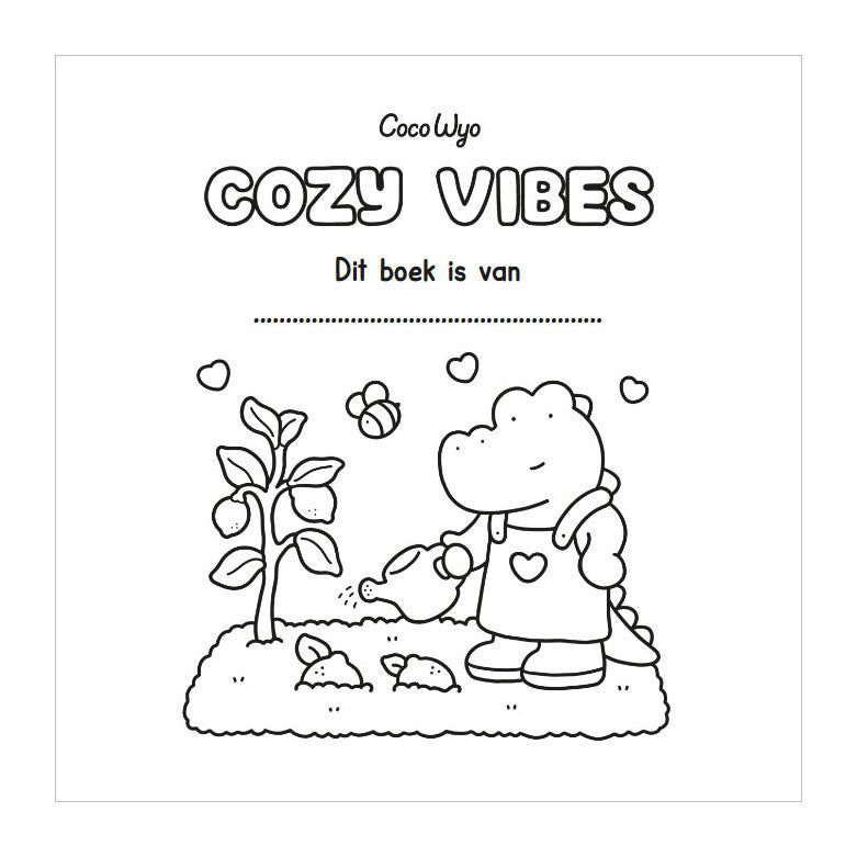 Deltas vibrazioni accoglienti, carino e comodo libro da colorare Coco Wyo