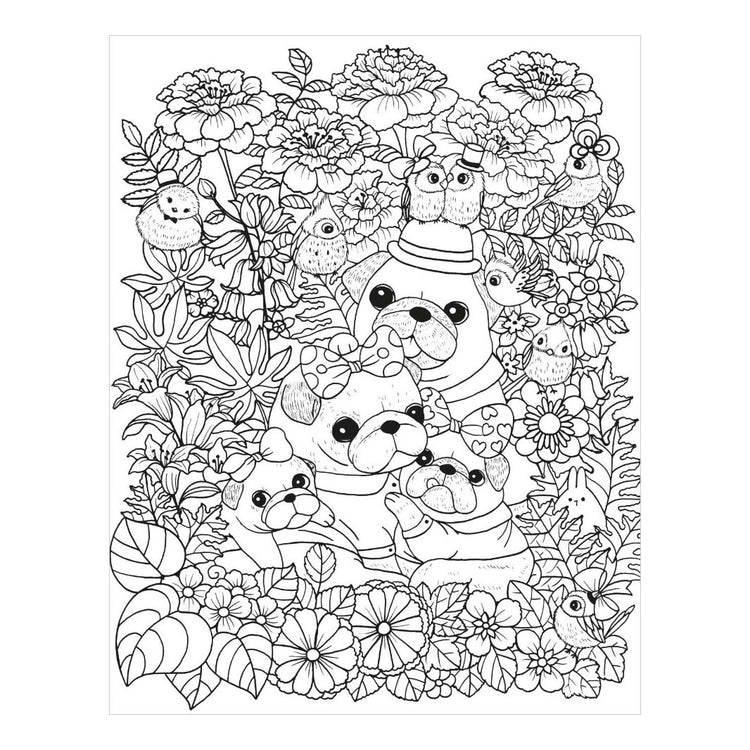 Libro da colorare dei simpatici cuccioli di Delta