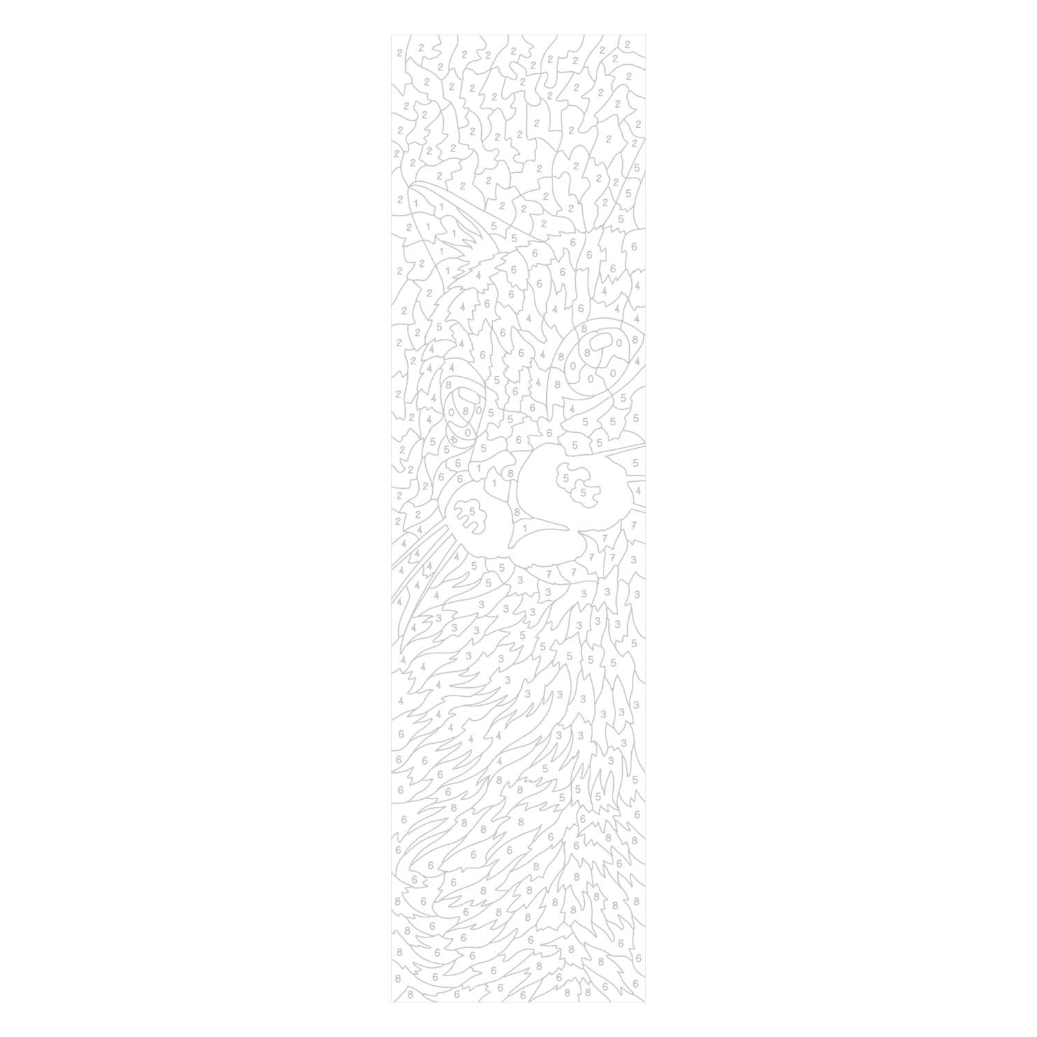 Deltas the most beautiful coloring bookmarks color by number - cats