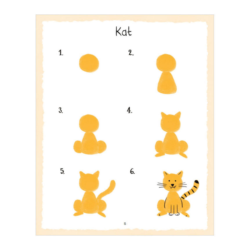 Deltas mi primer libro de dibujo - animales felices