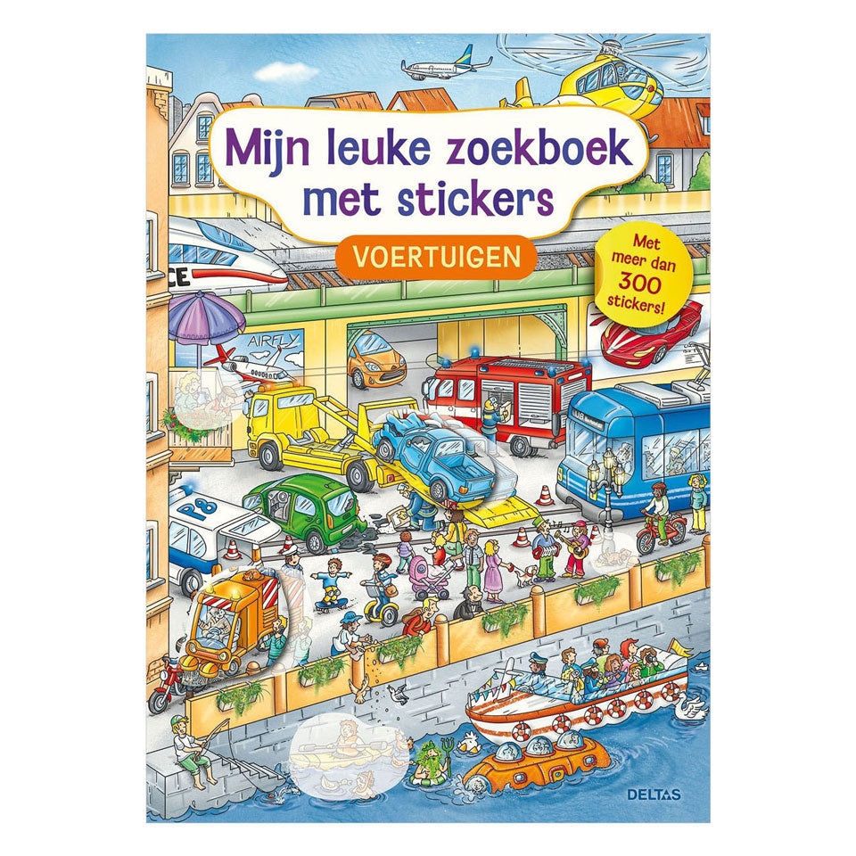Deltas mi divertido libro de búsqueda con pegatinas - vehículos