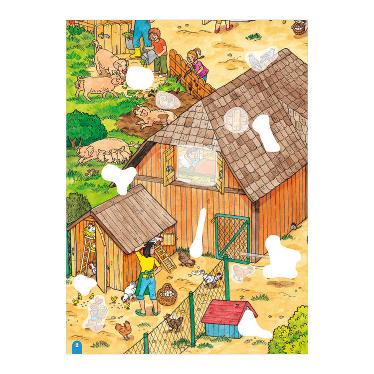 Deltas mi divertido libro de búsqueda con pegatinas - animales