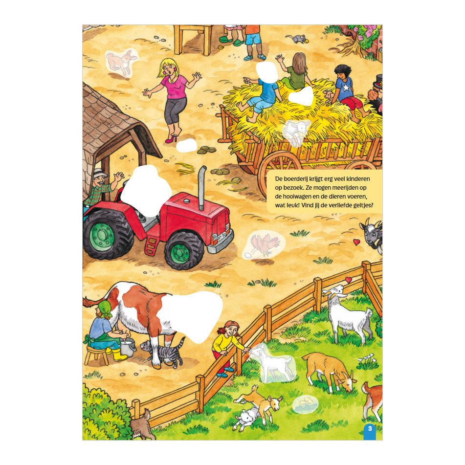 Deltas mi divertido libro de búsqueda con pegatinas - animales