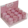Vela Out of the blue en cristal love ø5xh6.5cm