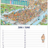 Calendario de cumpleaños A4 de Jan van Haasteren