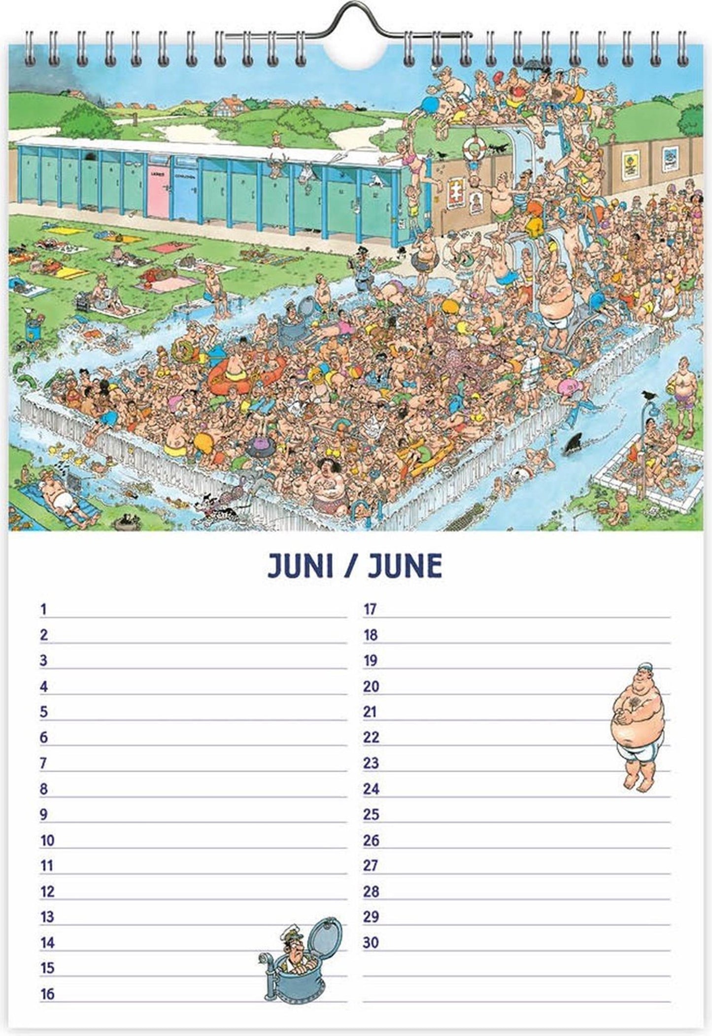 Calendario de cumpleaños A4 de Jan van Haasteren