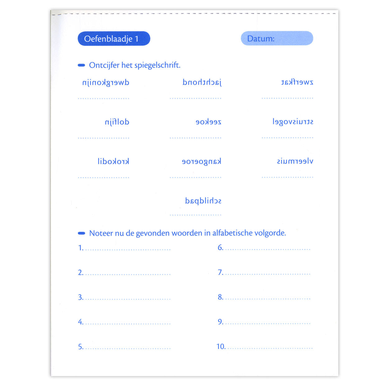 Pratica lascia l'ortografia e il vocabolario (9-10 J)