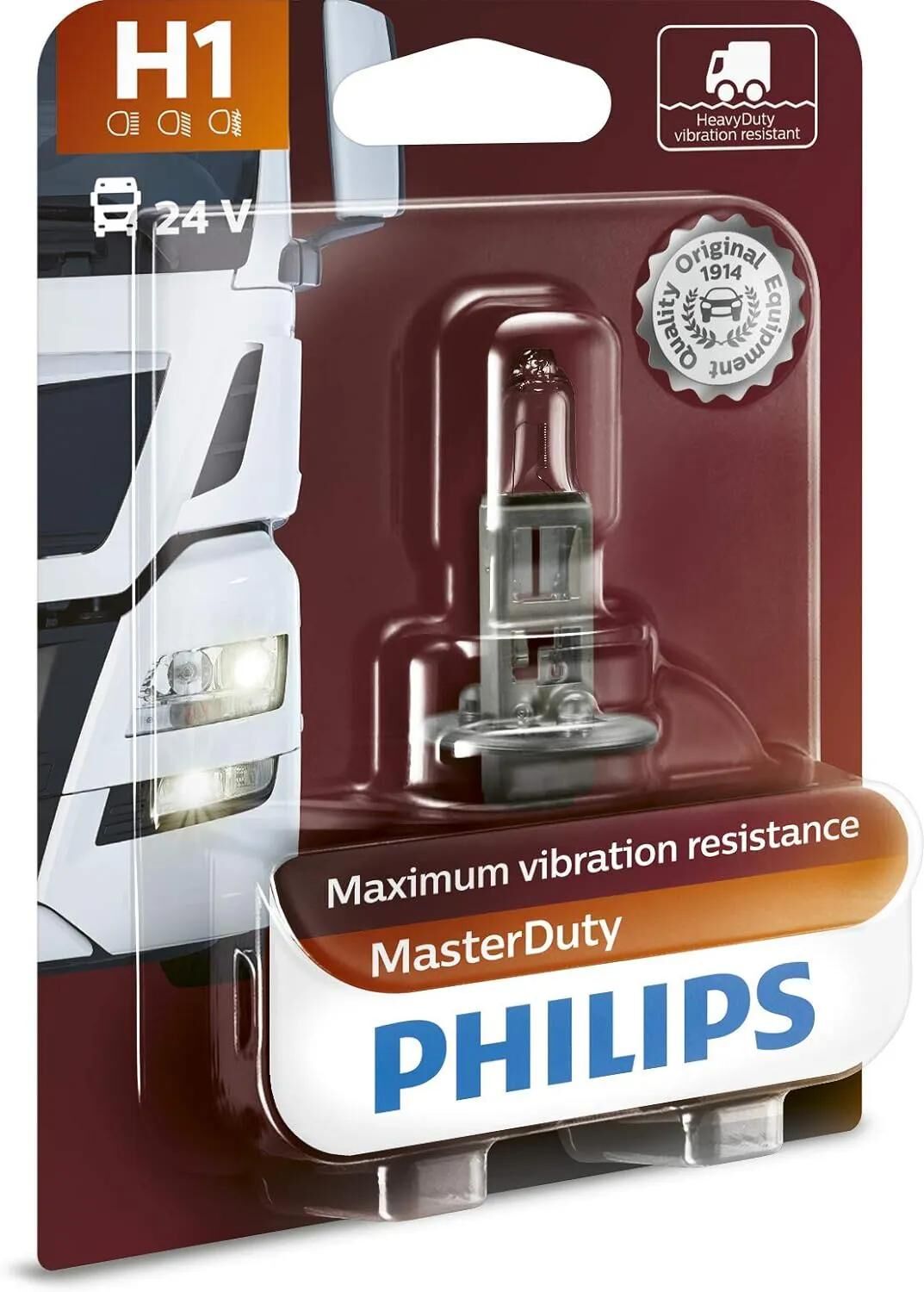 Lampada frontale Philips masterduty brillante 24v mb nennleist. 70w