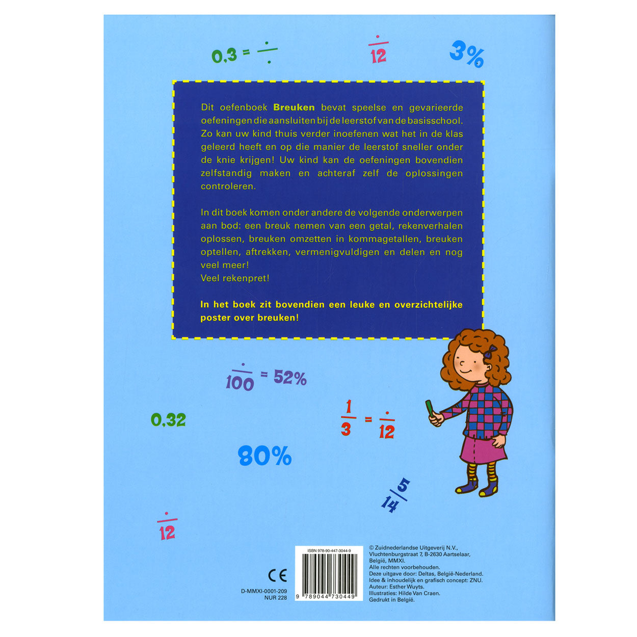 Il mio libro di allenamento con poster - Calcolo con fratture (9-11 anni)