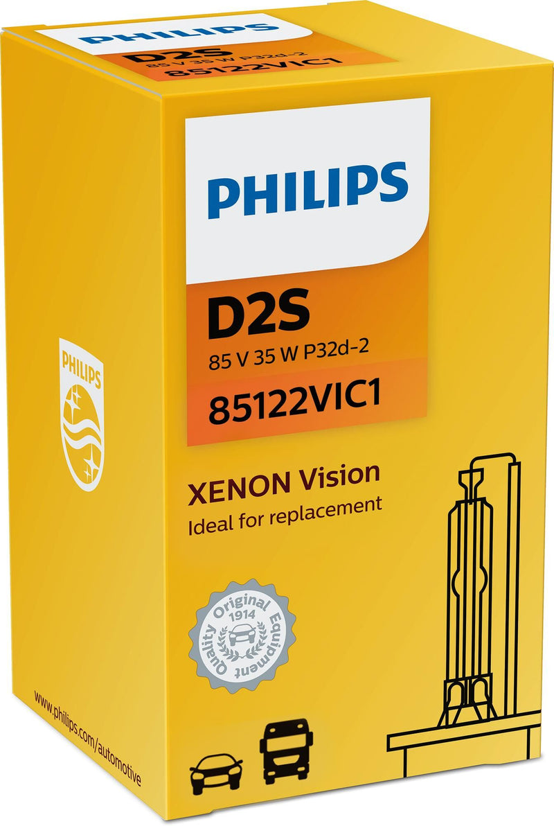 Linterna frontal Philips xenon vision de d2s vision c1 85v de bajo consumo. 35w