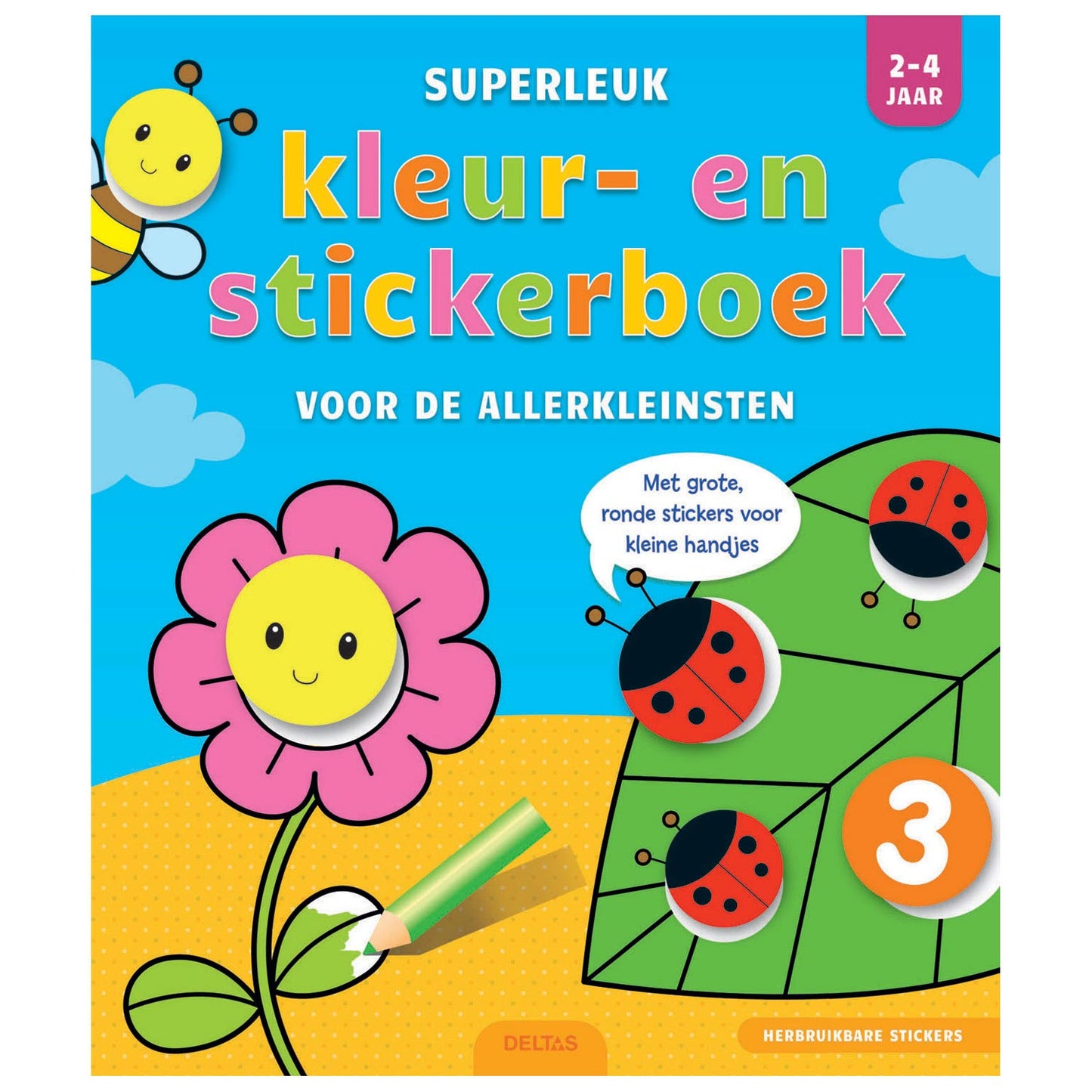 Delta Super Fun Color Sticker Book per i più piccoli