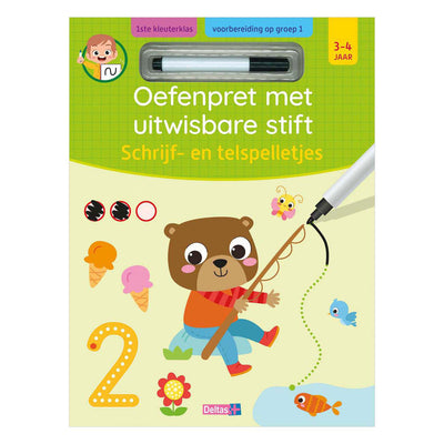 Juegos de escribir y contar deltas (3-4 años)