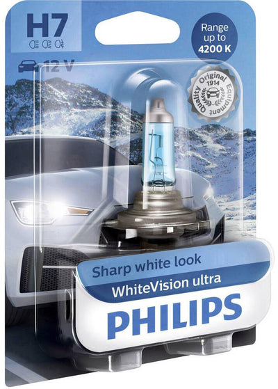 Philips hoofdlamp white vision ultra headlight bulb 12v h7 12v