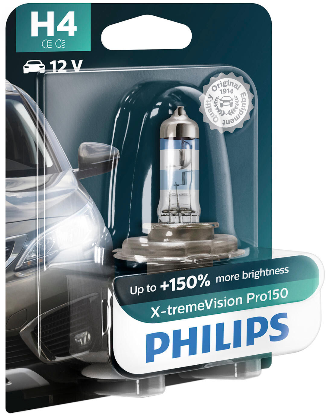 Philips faro x-tremevision pro 150 de lámpara h4 12v xtreme vis.pro150