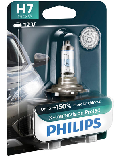 Philips hoofdlamp x-tremevision pro 150 . lamp h7 12v xtreme vis.pro150