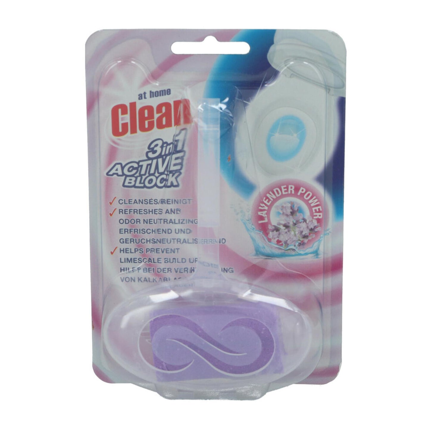 A casa blocco WC pulito 40gr lavanda