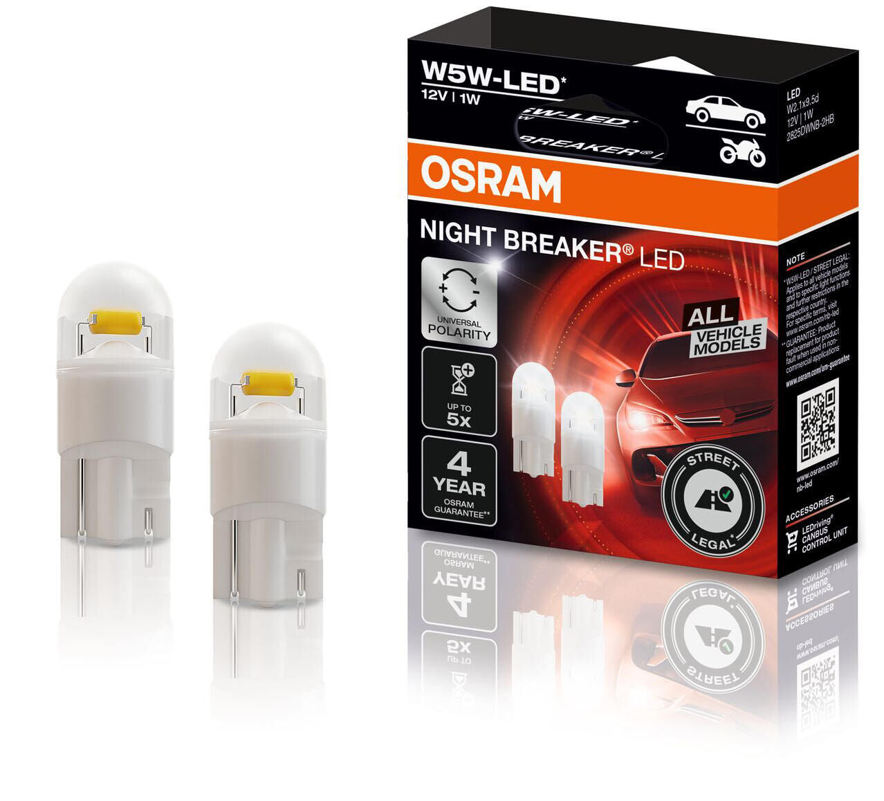 Lampada Osram W5W LED 12V1W Night Breaker