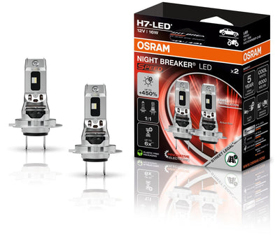 Lampada Osram h7 450 2vp ledspeed nightbreaker 12v16w