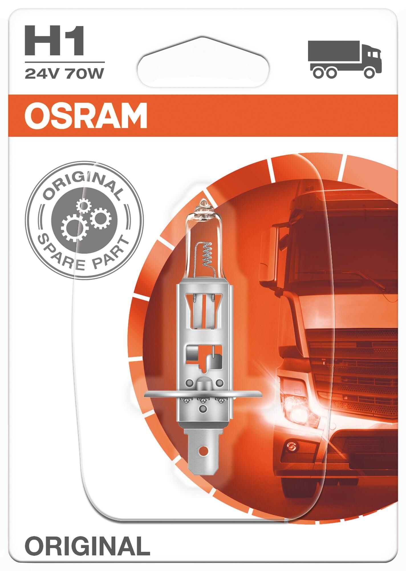 OSRAM HAL. LAMPA H1 24V 70W SB Sockel P14.5S