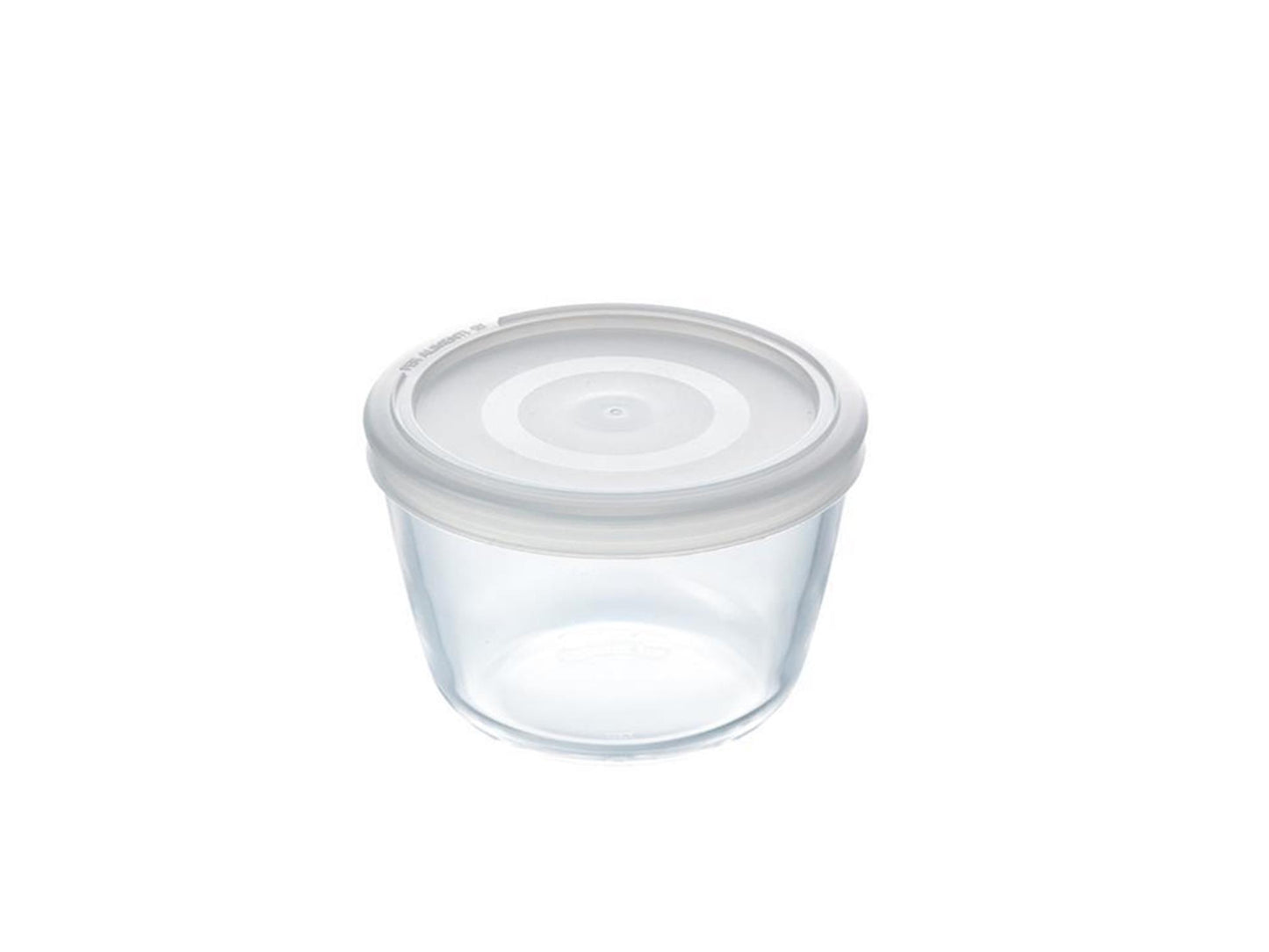Pyrex schaal met deksel 1,6l ø16x11cm