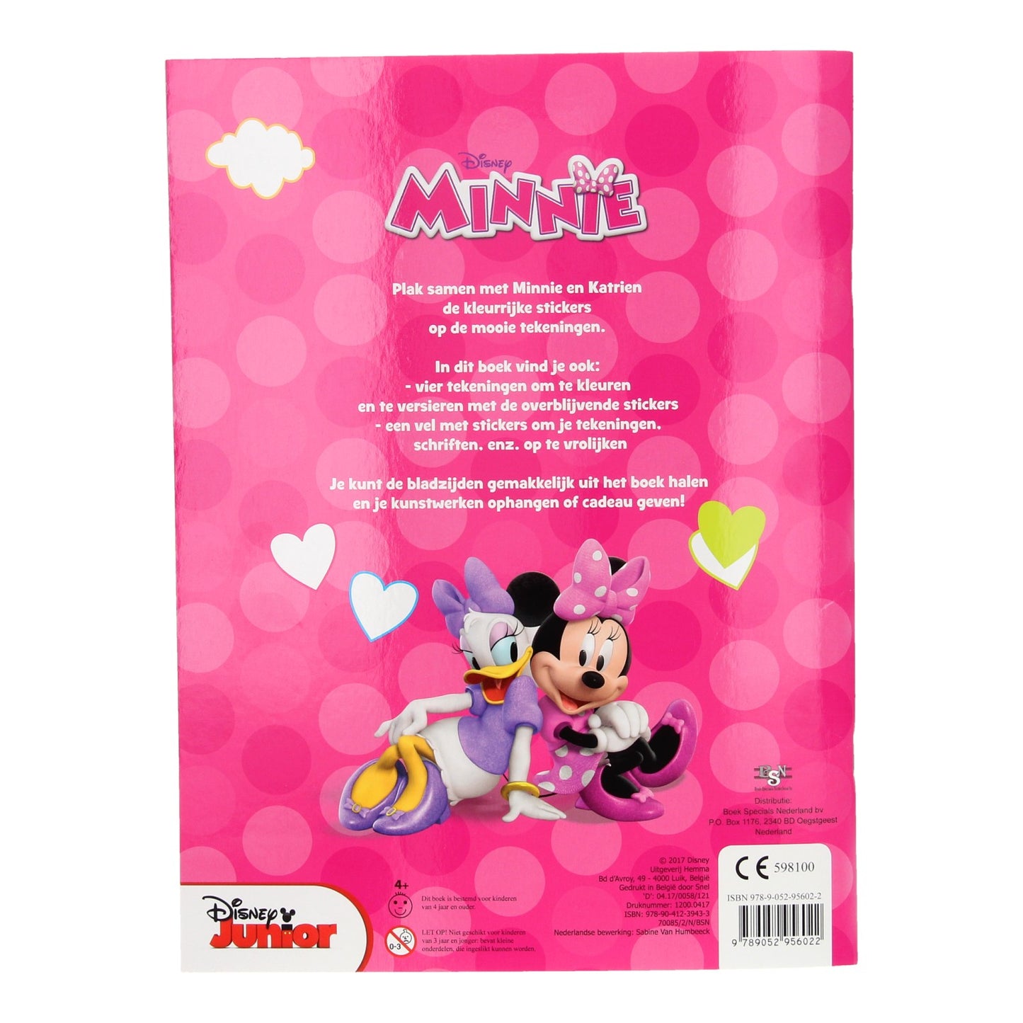 Minnie Mouse adesivo e libro da colorare