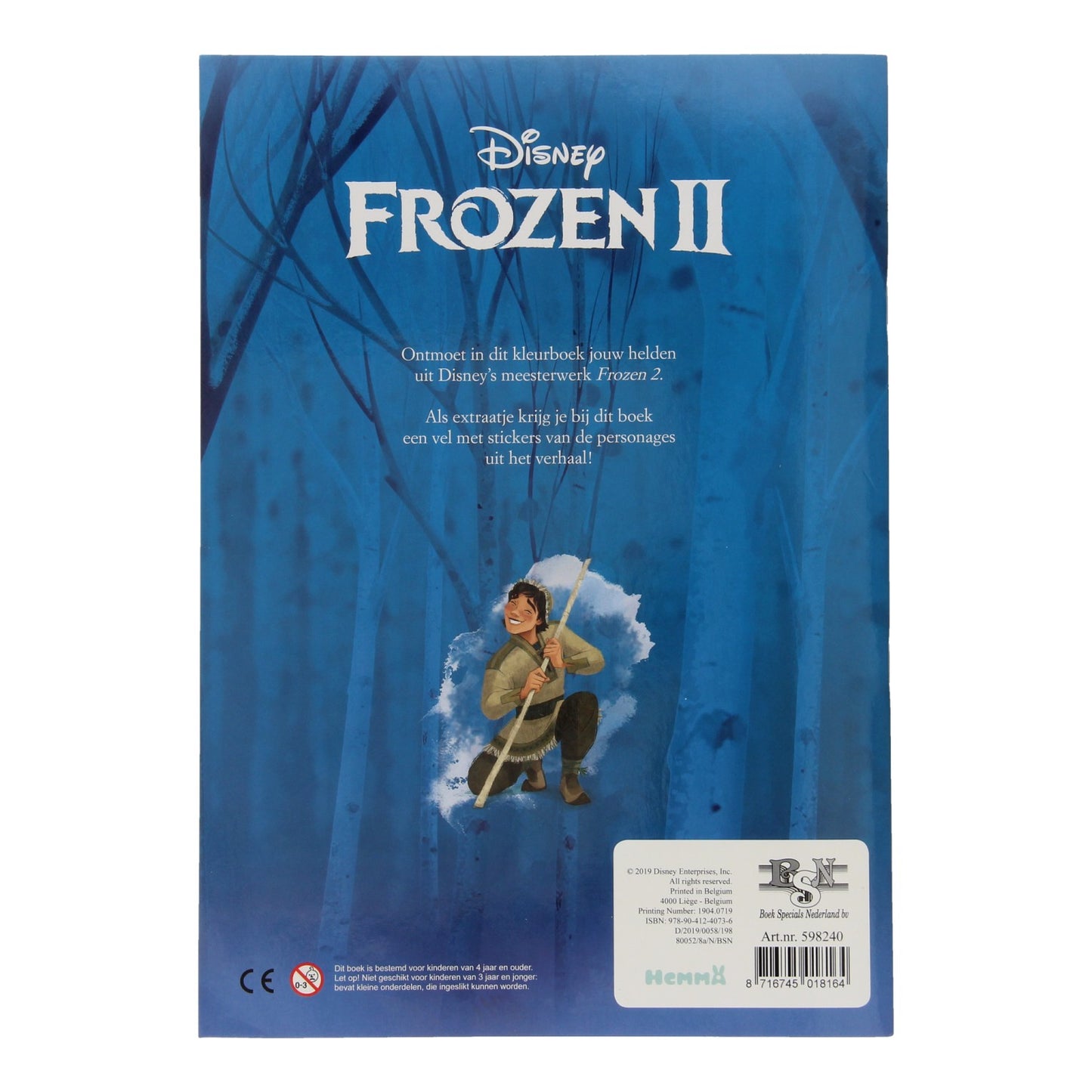 Libro de color de Disney Frozen II con pegatinas