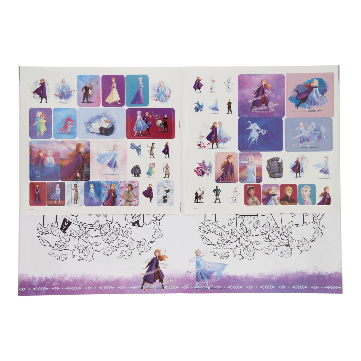 Libro de color de Disney Frozen II con pegatinas