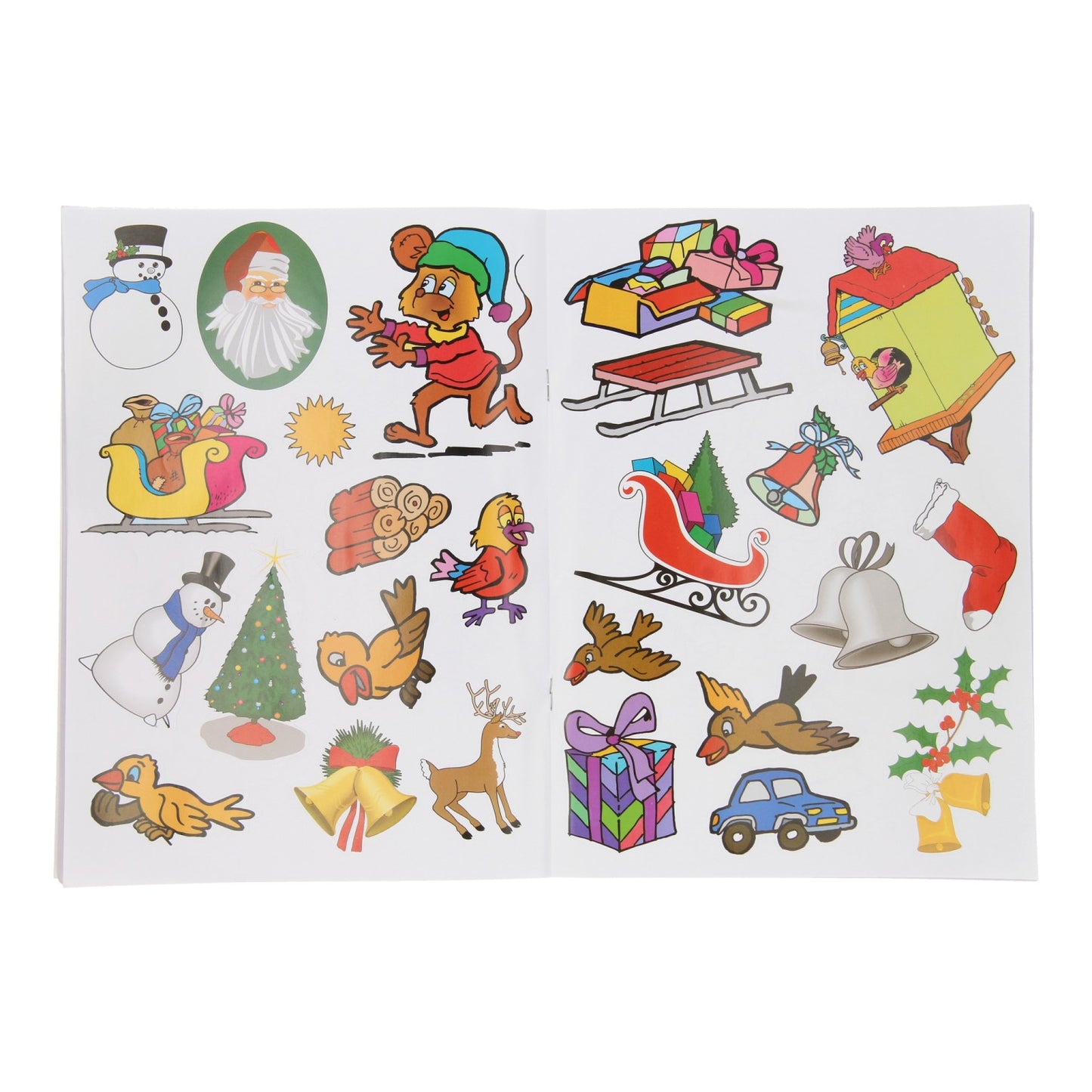 Boek specials nederland bv kerst stickeren kleurboek