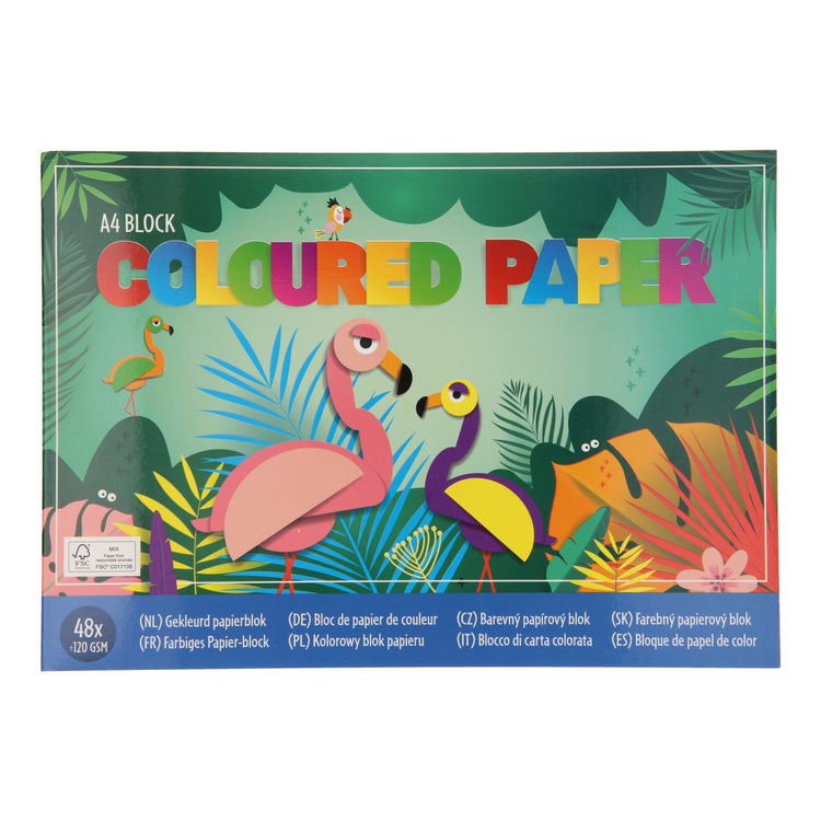 Colored craft paper A4, 48 sheets