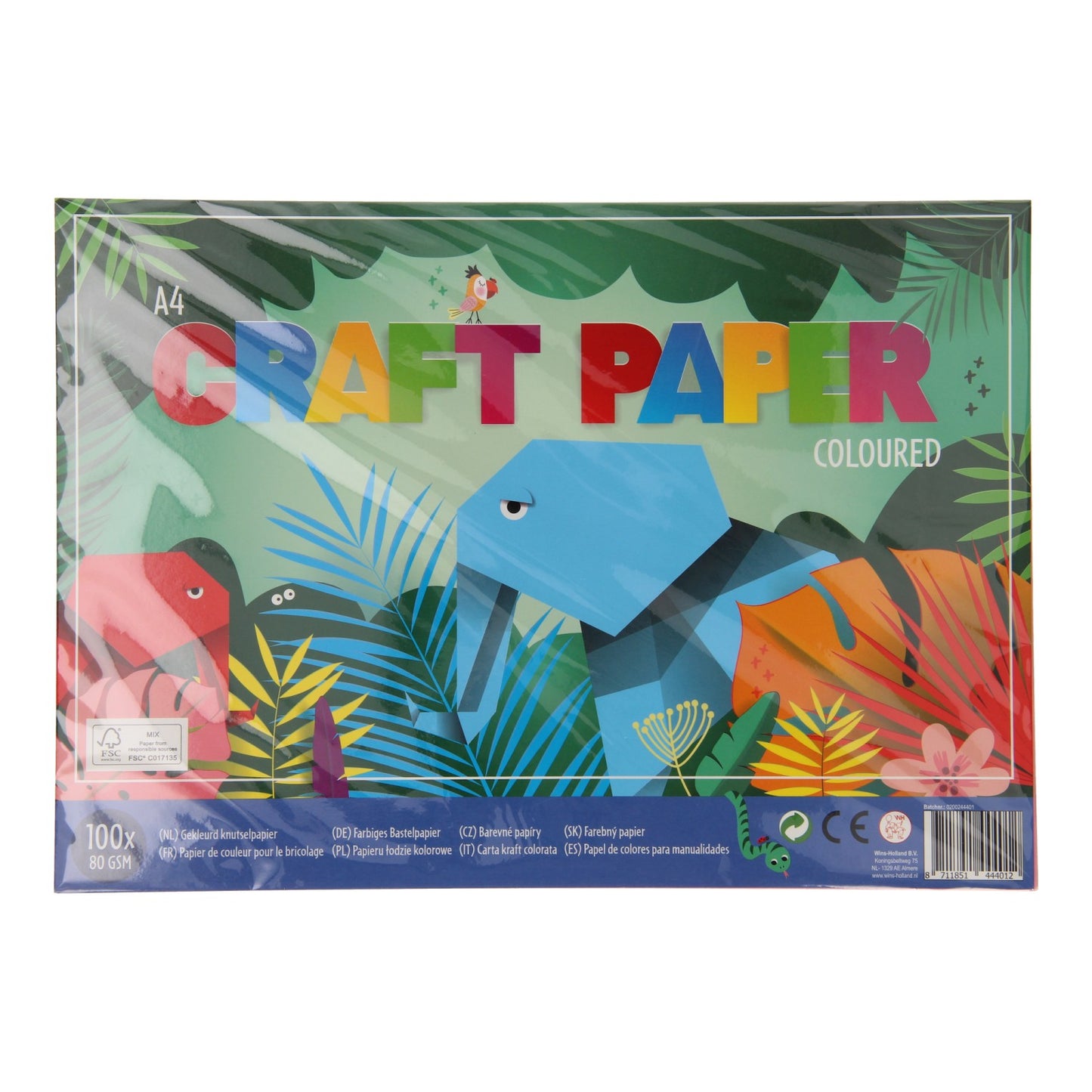 - Craft Paper Junior 21 x 30 cm A4 100 Hojas