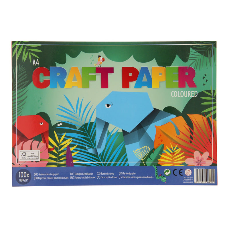 - Craft Paper Junior 21 x 30 cm A4 100 fogli