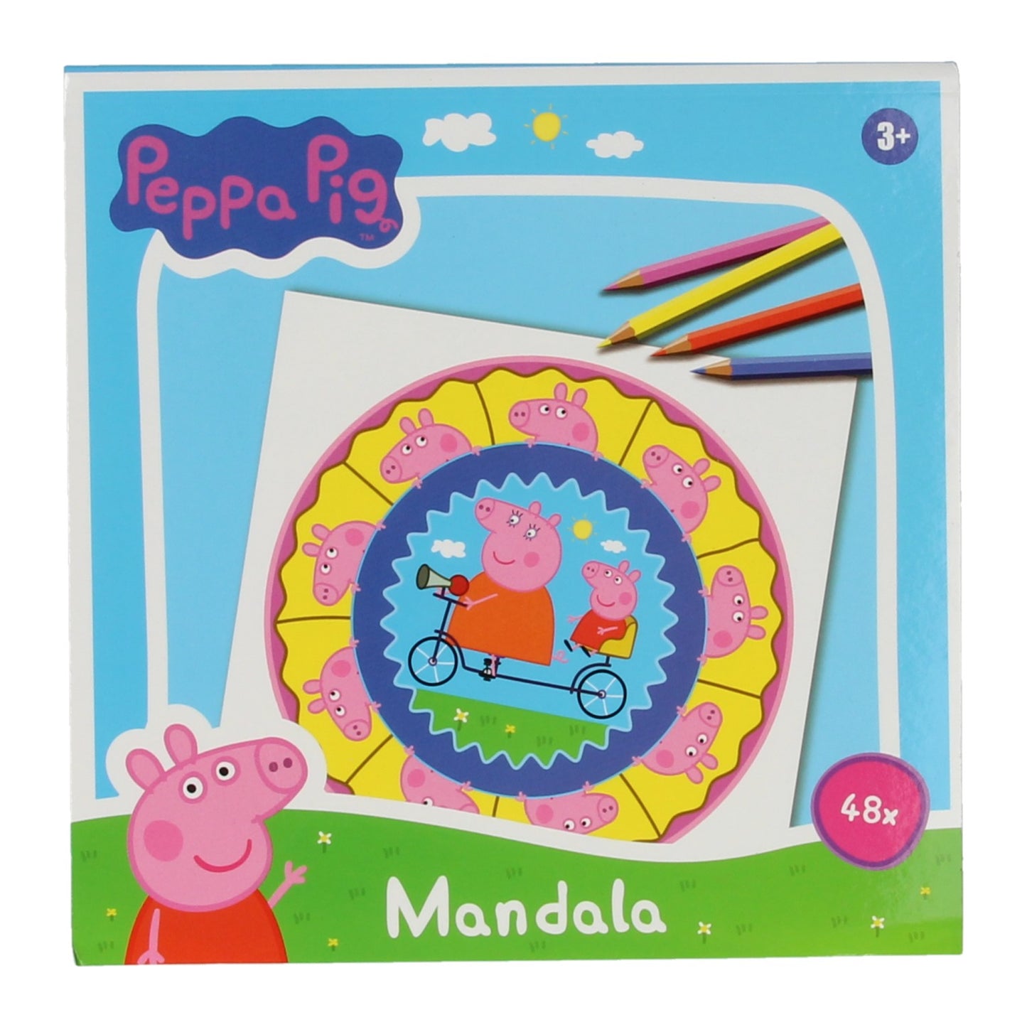 Peppa Pig Mandala para colorear