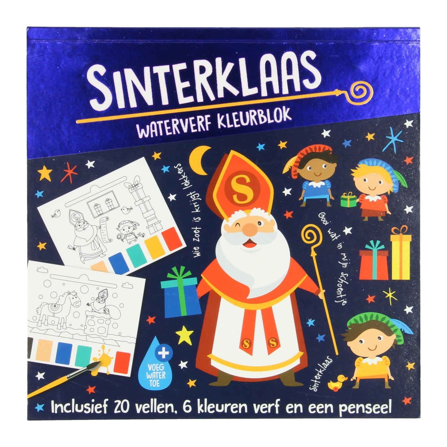 Blocco colorato ad acquerello Sinterklaas